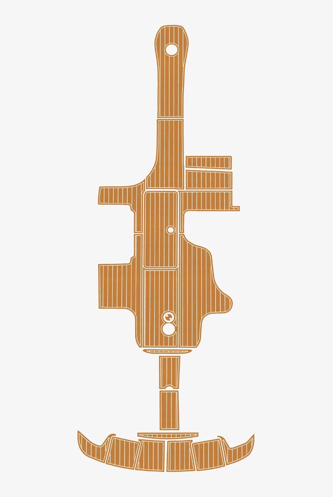 1 Kit EVA Foam boat flooring anti-slip mat 2001-2007 Sea Ray 290 BR