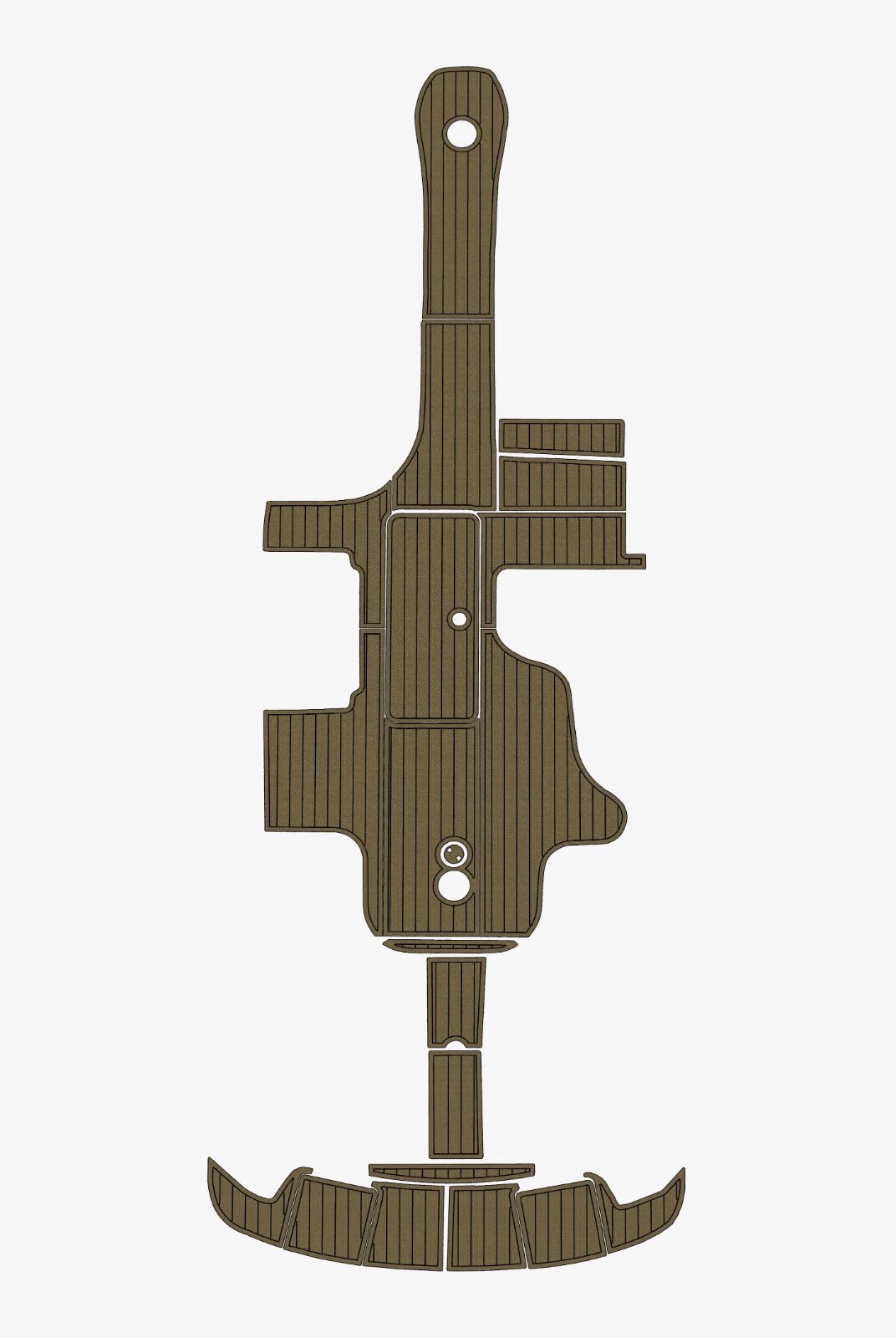 1 Kit EVA Foam boat flooring anti-slip mat 2001-2007 Sea Ray 290 BR