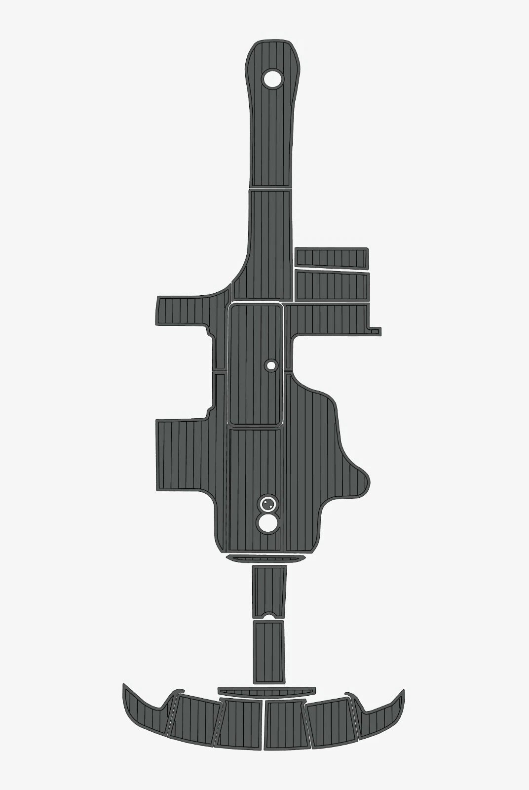 1 Kit EVA Foam boat flooring anti-slip mat 2001-2007 Sea Ray 290 BR