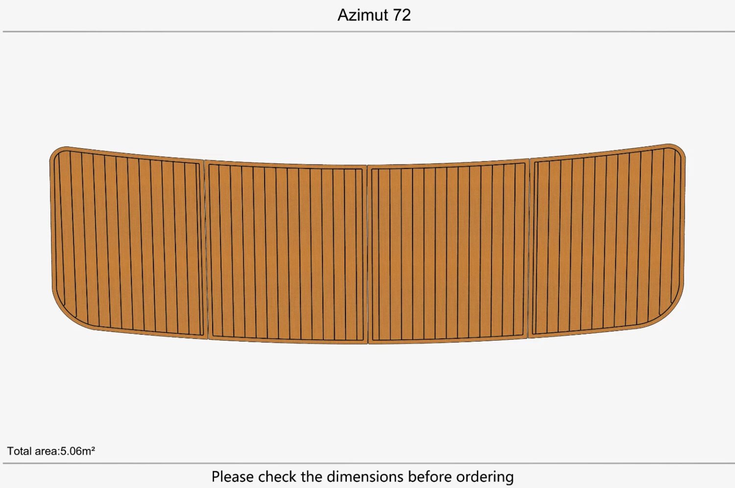 EVA Foam marine deck flooring Azimut 72 (2) 1 kit EVA Foam marine deck flooring Azimut 72