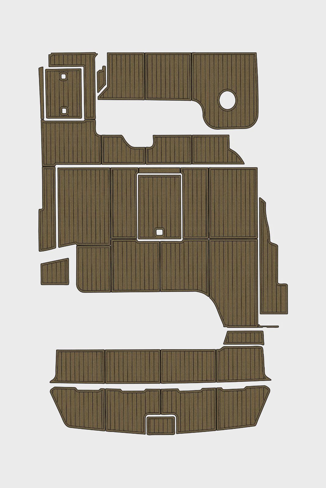 1 Kit EVA Foam marine flooring 1996 Sea Ray 500 Sundancer