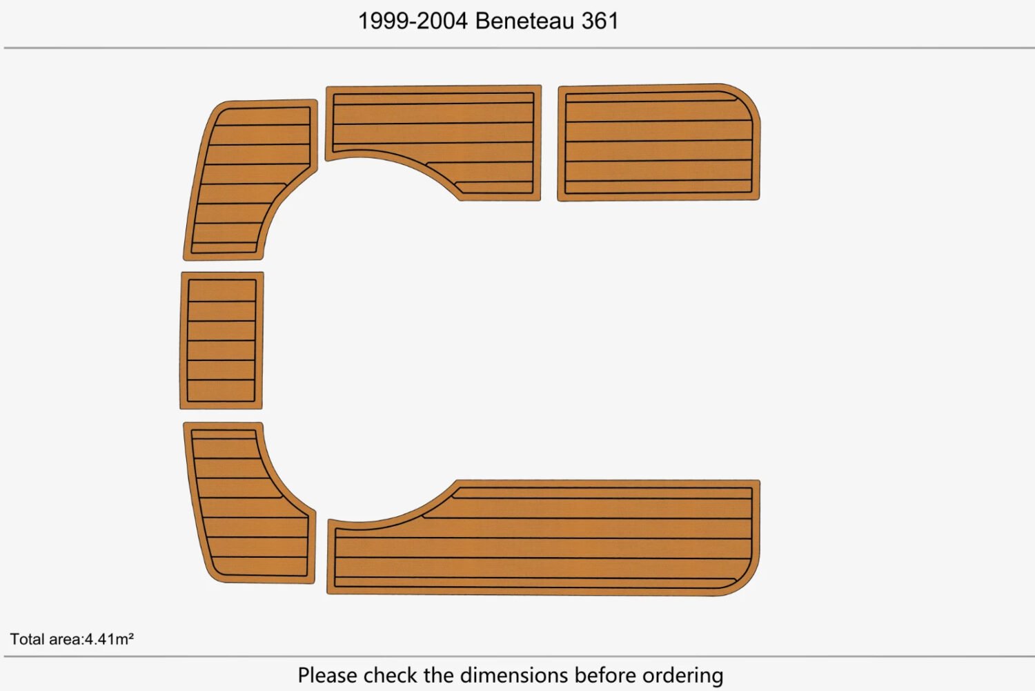 EVA Foam marine flooring 1999-2004 Beneteau 361 (2) 1 kit EVA Foam marine flooring 1999-2004 Beneteau 361