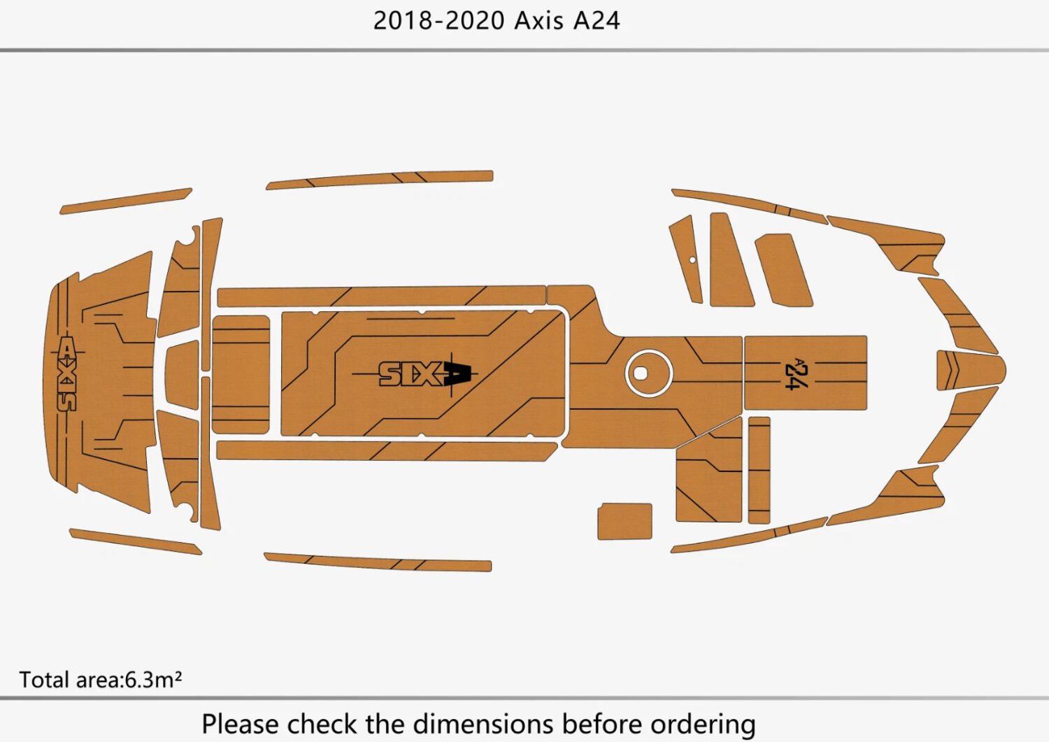 EVA Foam marine flooring 2018-2020 AIXS A24 (1) 1 kit EVA Foam marine flooring 2018-2020 AIXS A24
