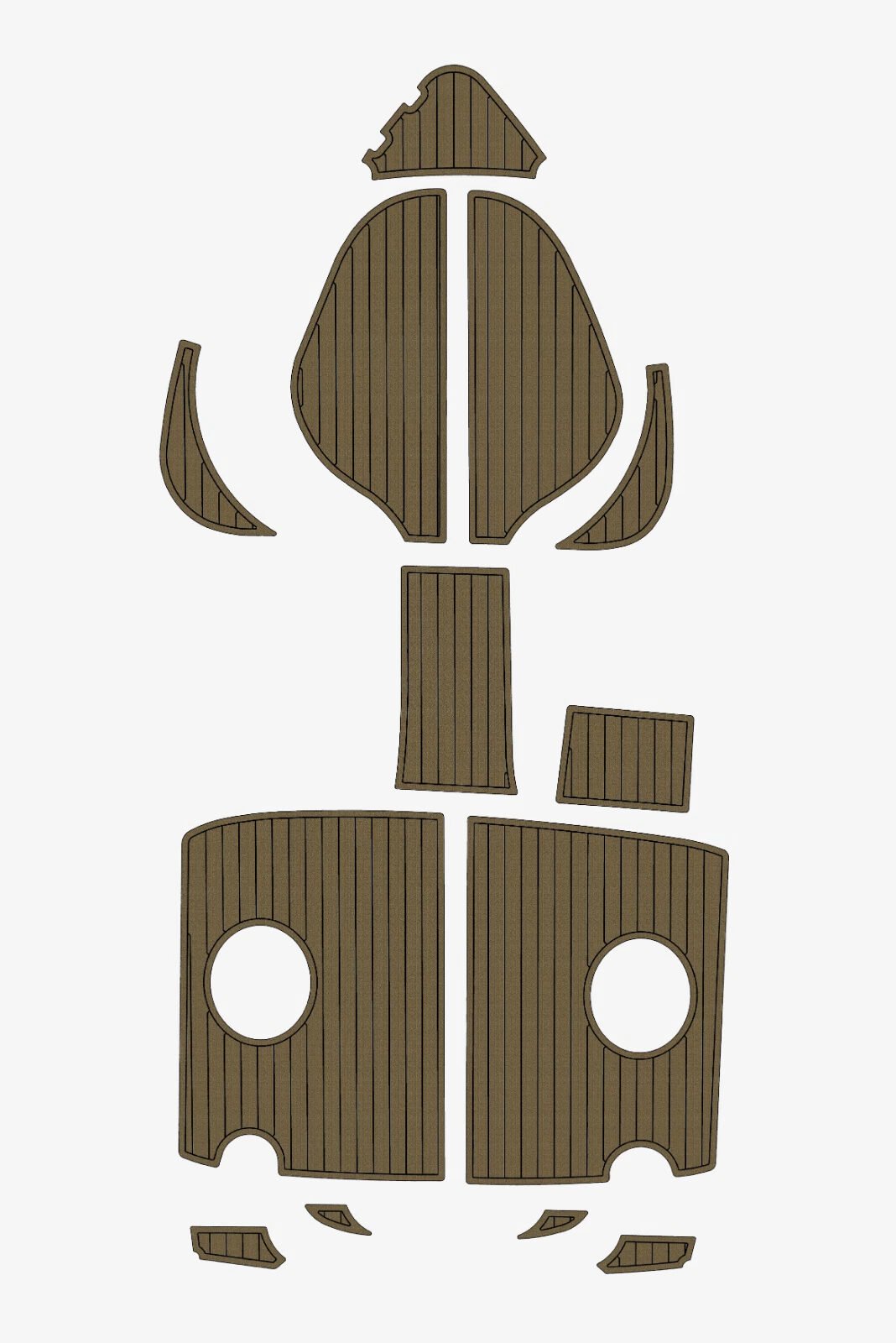 EVA Teak deck flooring AMT 170 BRs 3 (12) 1 kit EVA Teak deck flooring AMT 170 BRs 3