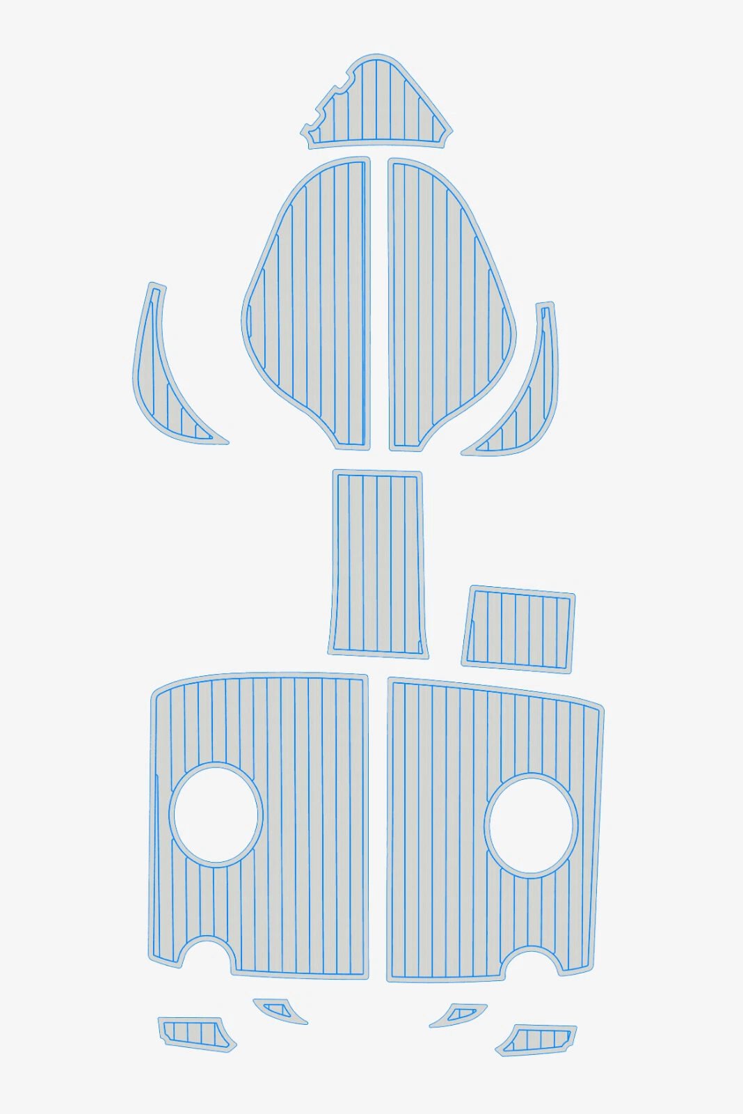 EVA Teak deck flooring AMT 170 BRs 3 (16) 1 kit EVA Teak deck flooring AMT 170 BRs 3