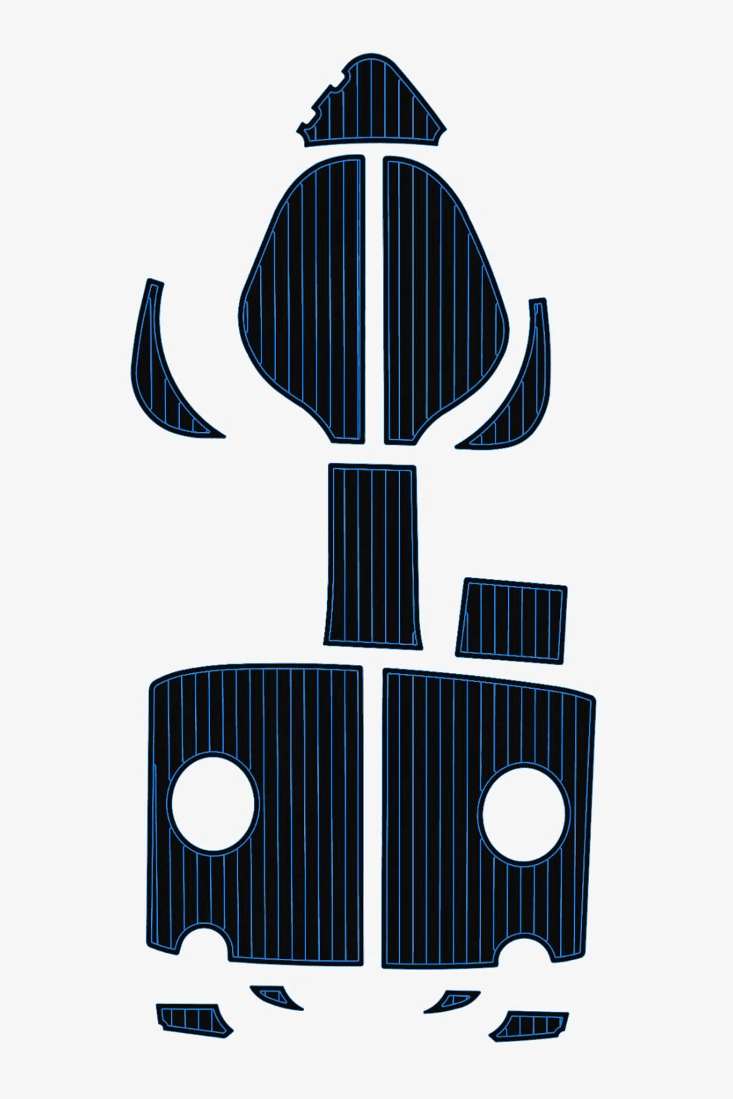 EVA Teak deck flooring AMT 170 BRs 3 (4) 1 kit EVA Teak deck flooring AMT 170 BRs 3