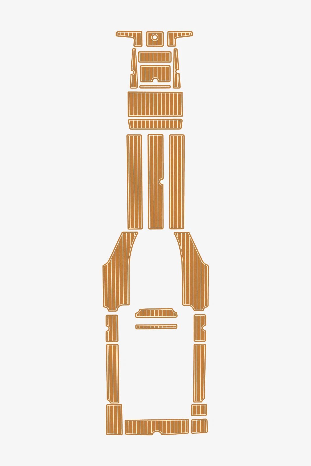 1 kit EVA foam Teak deck flooring 2004-2006 Advantage 28 Party Cat