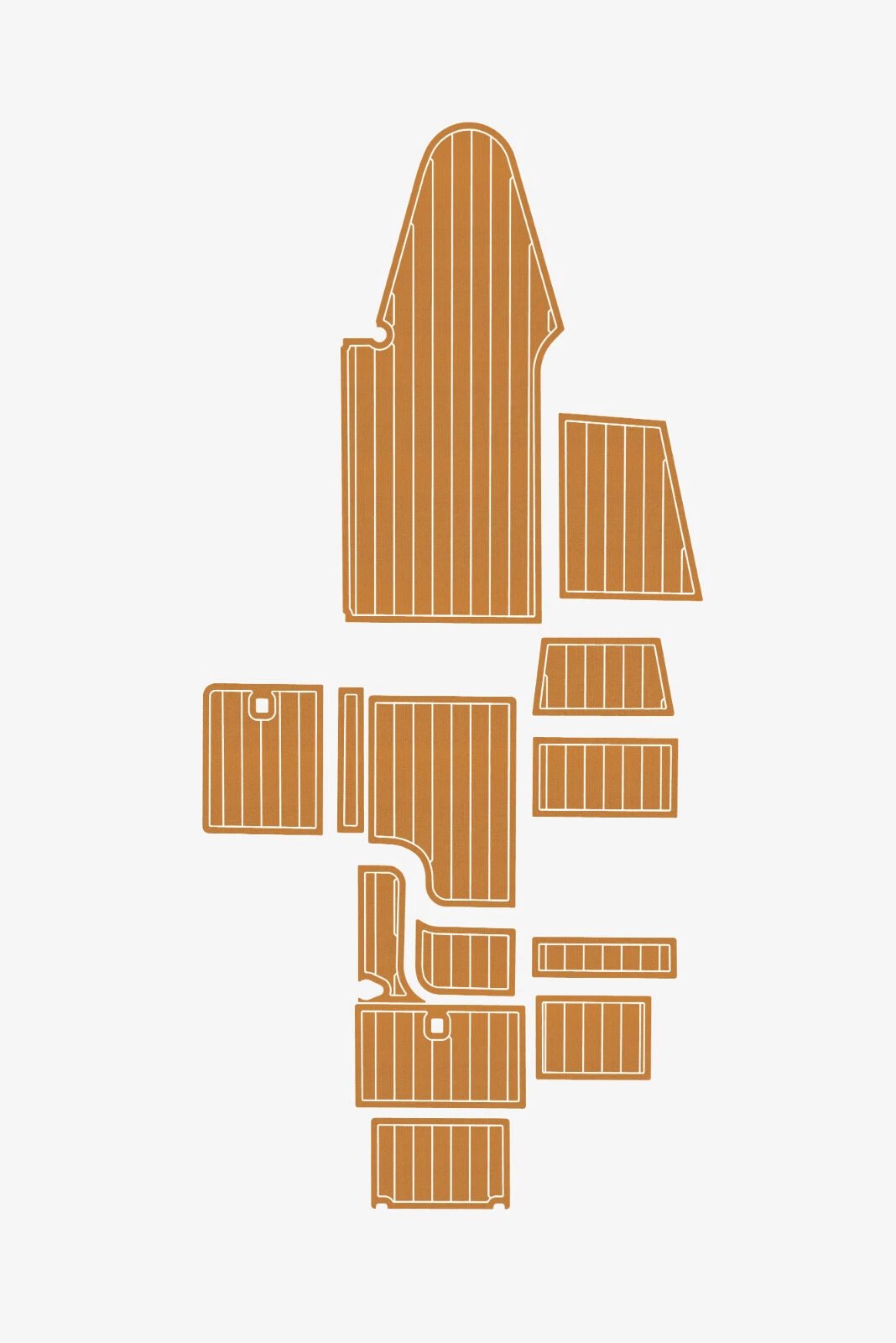 1 kit EVA foam Teak deck flooring 2007 Aquador 25 C