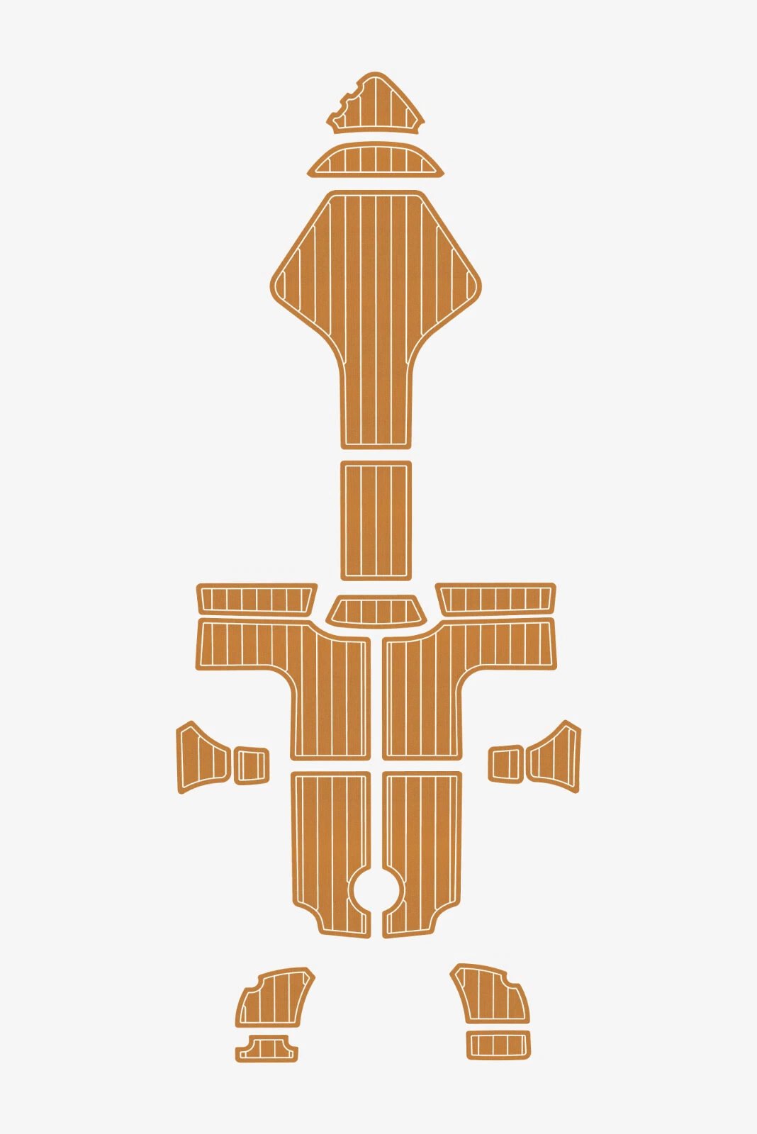 EVA foam Teak deck flooring 2013-2015 AMT 200 BR (11) 1 kit EVA foam Teak deck flooring 2013-2015 AMT 200 BR