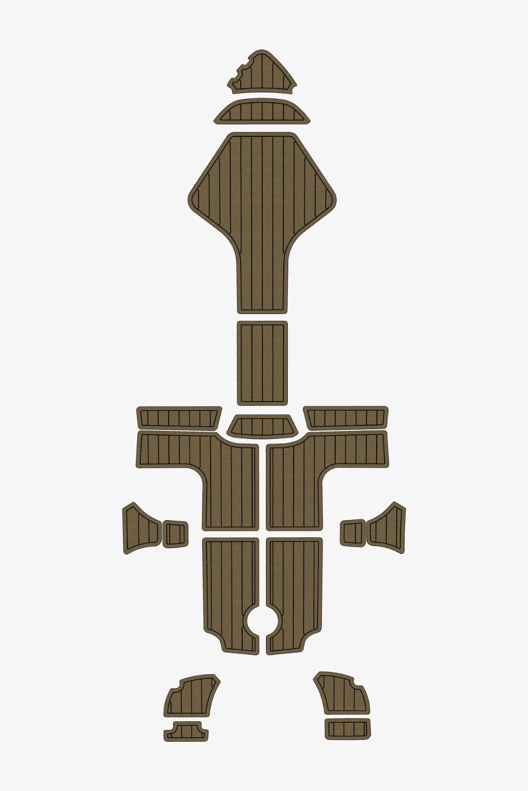 EVA foam Teak deck flooring 2013-2015 AMT 200 BR (12) 1 kit EVA foam Teak deck flooring 2013-2015 AMT 200 BR