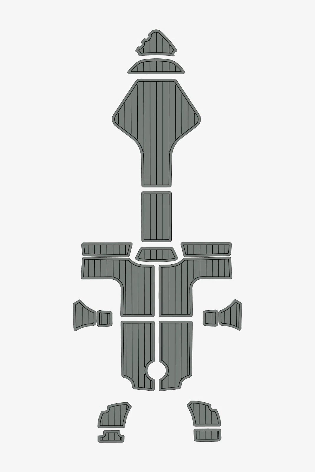 EVA foam Teak deck flooring 2013-2015 AMT 200 BR (13) 1 kit EVA foam Teak deck flooring 2013-2015 AMT 200 BR