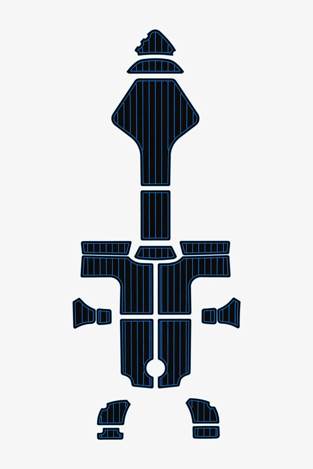 EVA foam Teak deck flooring 2013-2015 AMT 200 BR (4) 1 kit EVA foam Teak deck flooring 2013-2015 AMT 200 BR