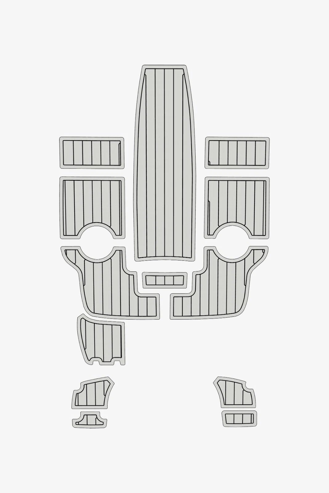 EVA foam Teak deck flooring 2017-2019 AMT 190 HT (15) 1 kit EVA foam Teak deck flooring 2017-2019 AMT 190 HT