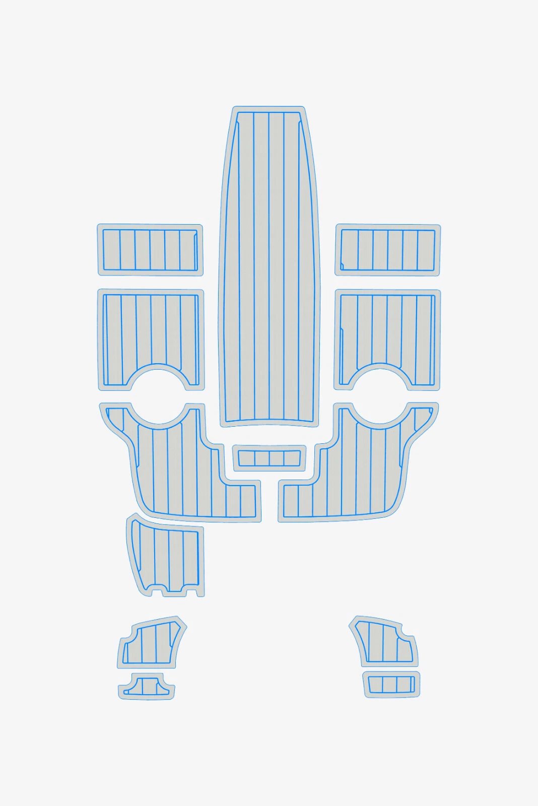 EVA foam Teak deck flooring 2017-2019 AMT 190 HT (16) 1 kit EVA foam Teak deck flooring 2017-2019 AMT 190 HT