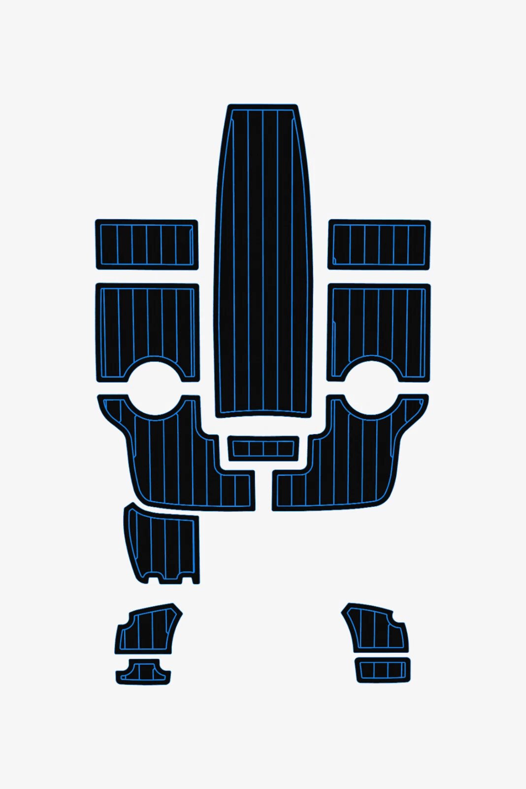 EVA foam Teak deck flooring 2017-2019 AMT 190 HT (4) 1 kit EVA foam Teak deck flooring 2017-2019 AMT 190 HT