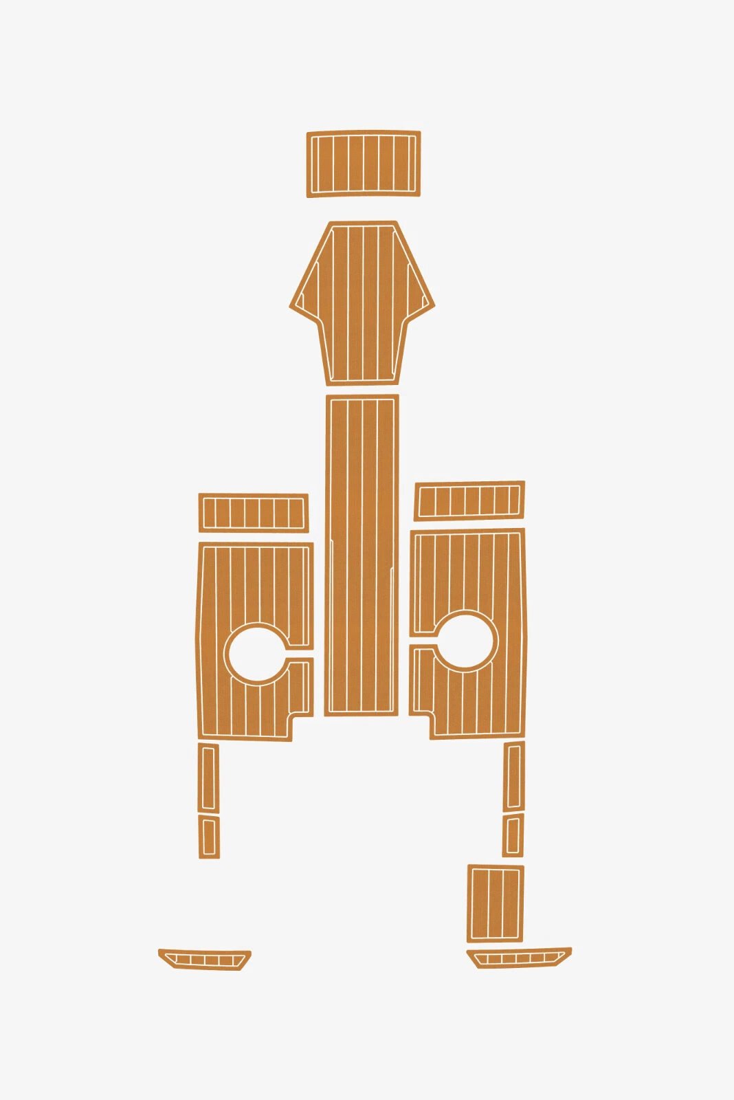 EVA foam Teak deck flooring 2021-2022 AMT 165 BR (11) 1 kit EVA foam Teak deck flooring 2021-2022 AMT 165 BR