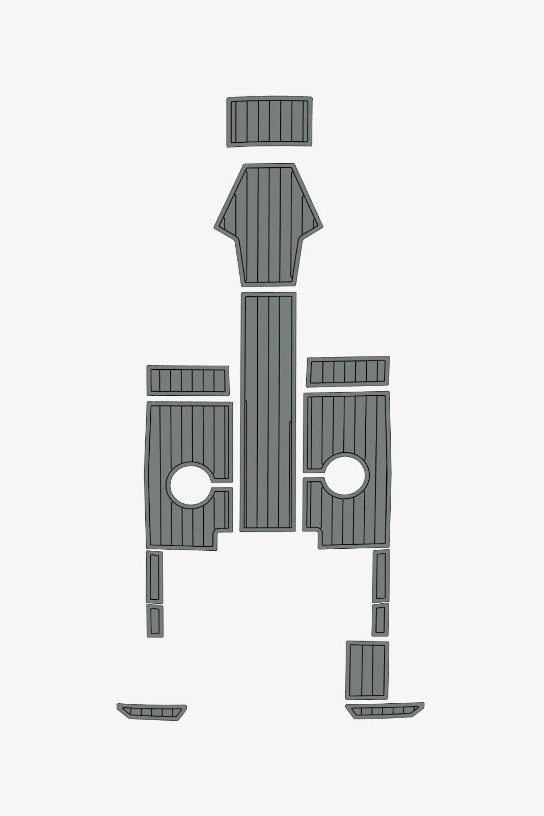 EVA foam Teak deck flooring 2021-2022 AMT 165 BR (13) 1 kit EVA foam Teak deck flooring 2021-2022 AMT 165 BR