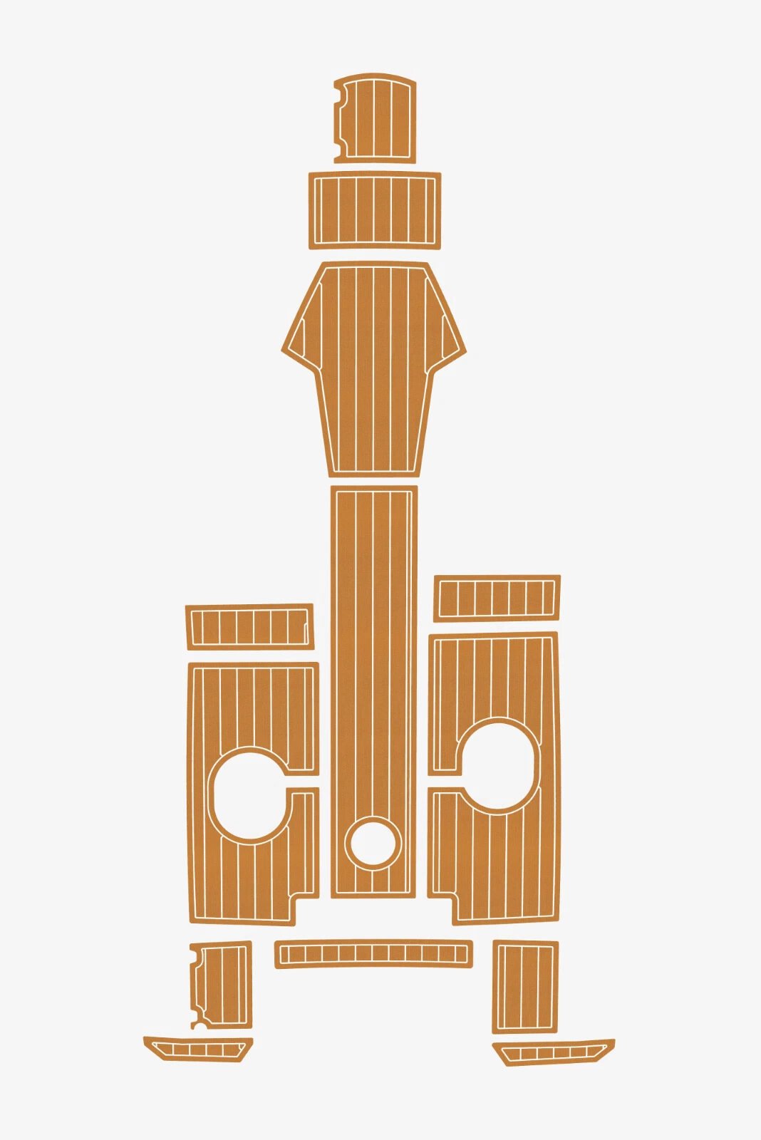 1 kit EVA foam Teak deck flooring 2021-2022 AMT 175 BR