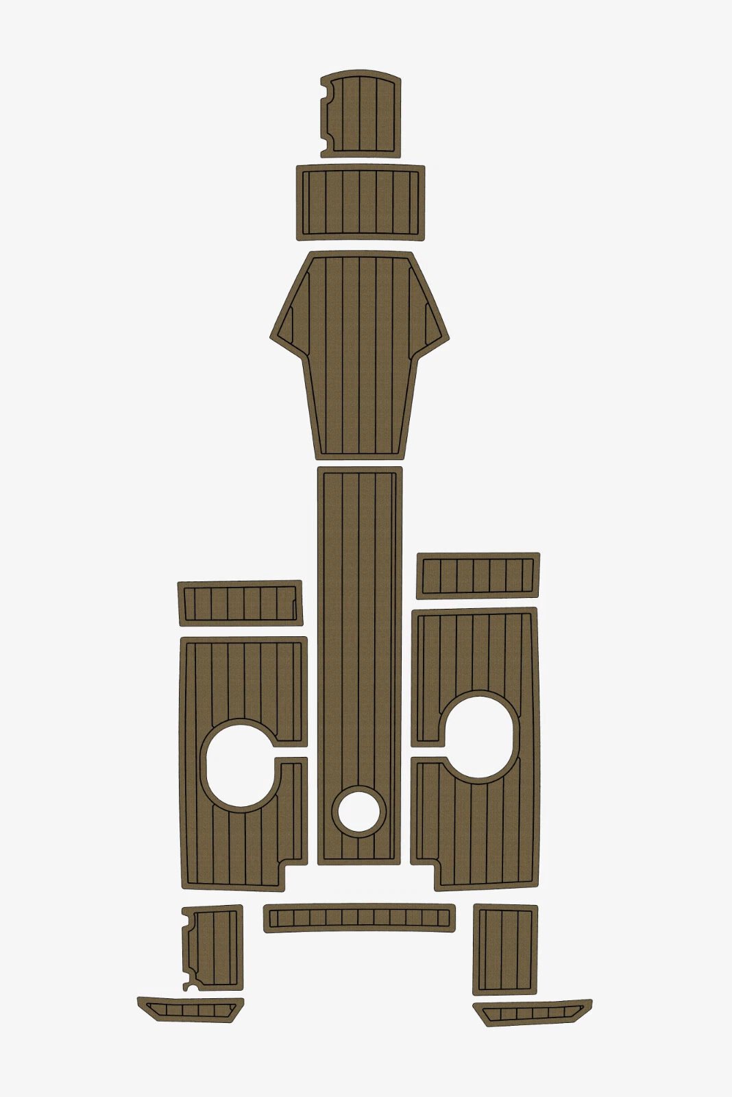 EVA foam Teak deck flooring 2021-2022 AMT 175 BR (12) 1 kit EVA foam Teak deck flooring 2021-2022 AMT 175 BR