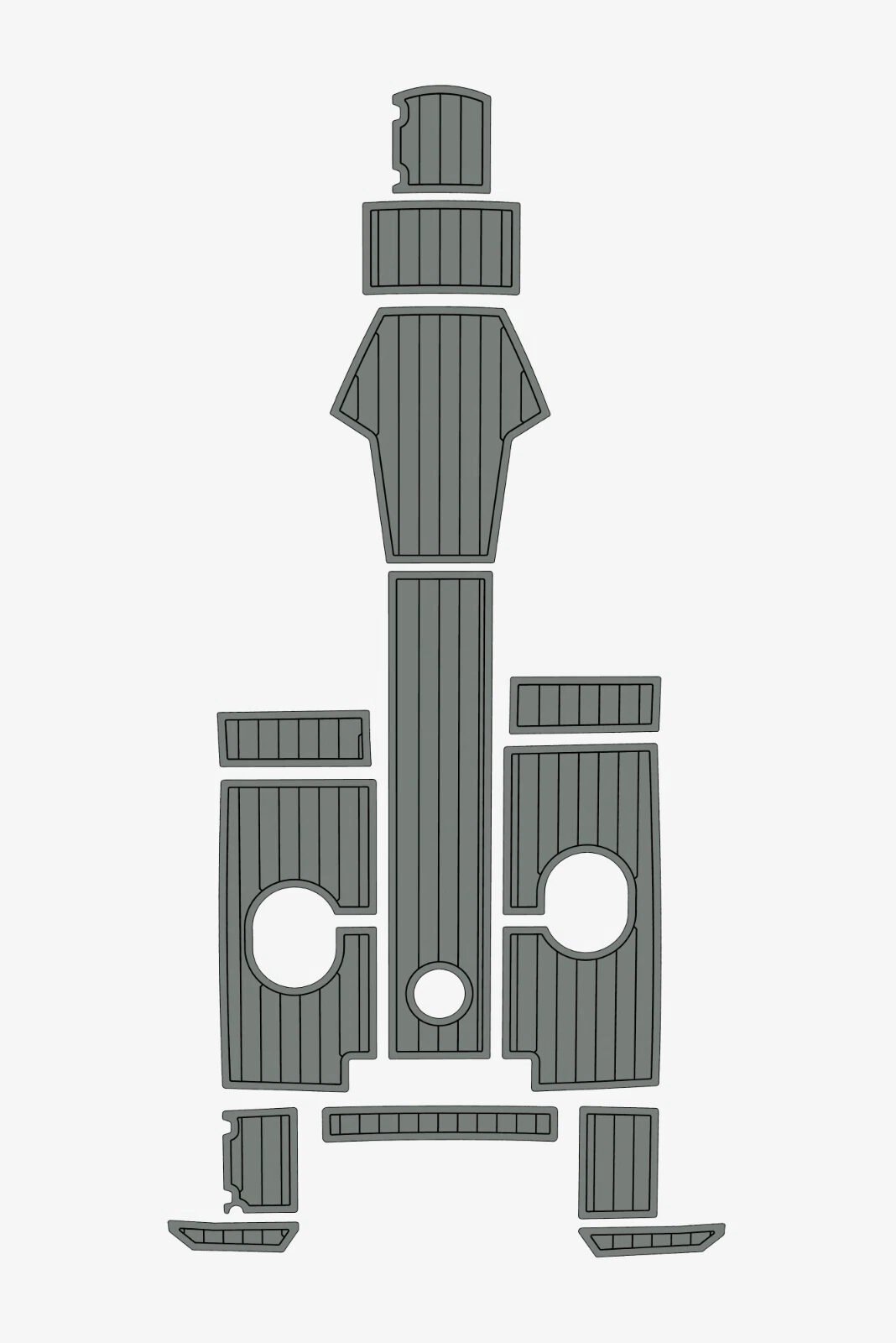 EVA foam Teak deck flooring 2021-2022 AMT 175 BR (13) 1 kit EVA foam Teak deck flooring 2021-2022 AMT 175 BR