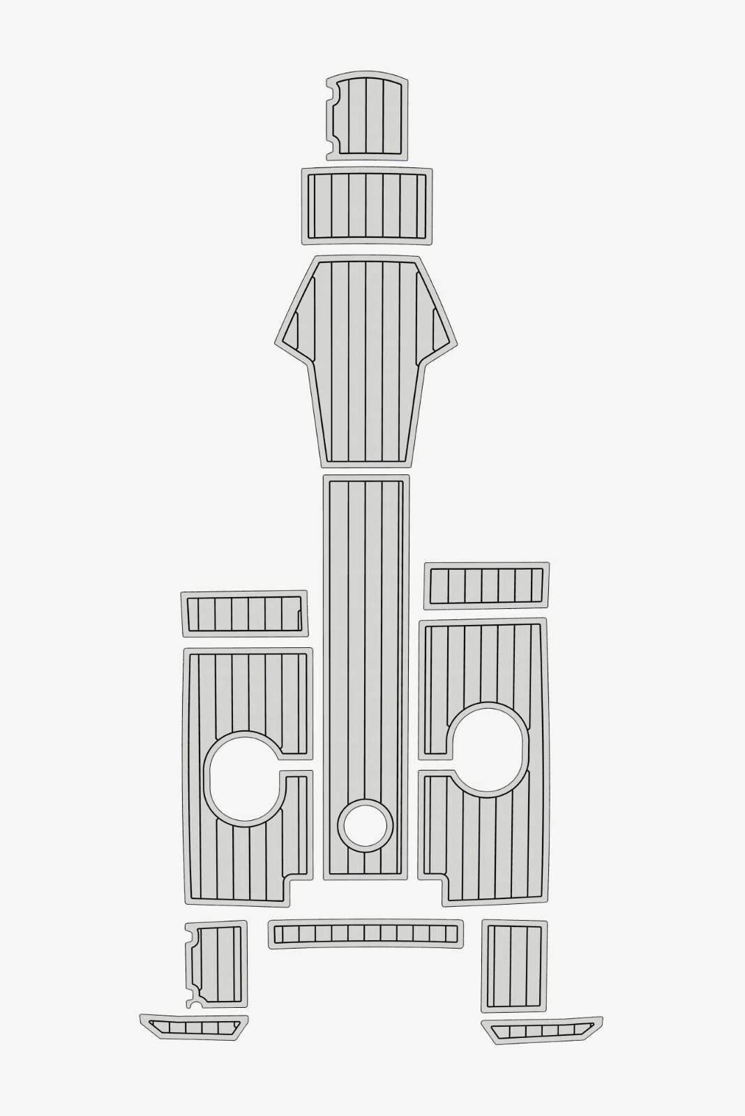 EVA foam Teak deck flooring 2021-2022 AMT 175 BR (15) 1 kit EVA foam Teak deck flooring 2021-2022 AMT 175 BR