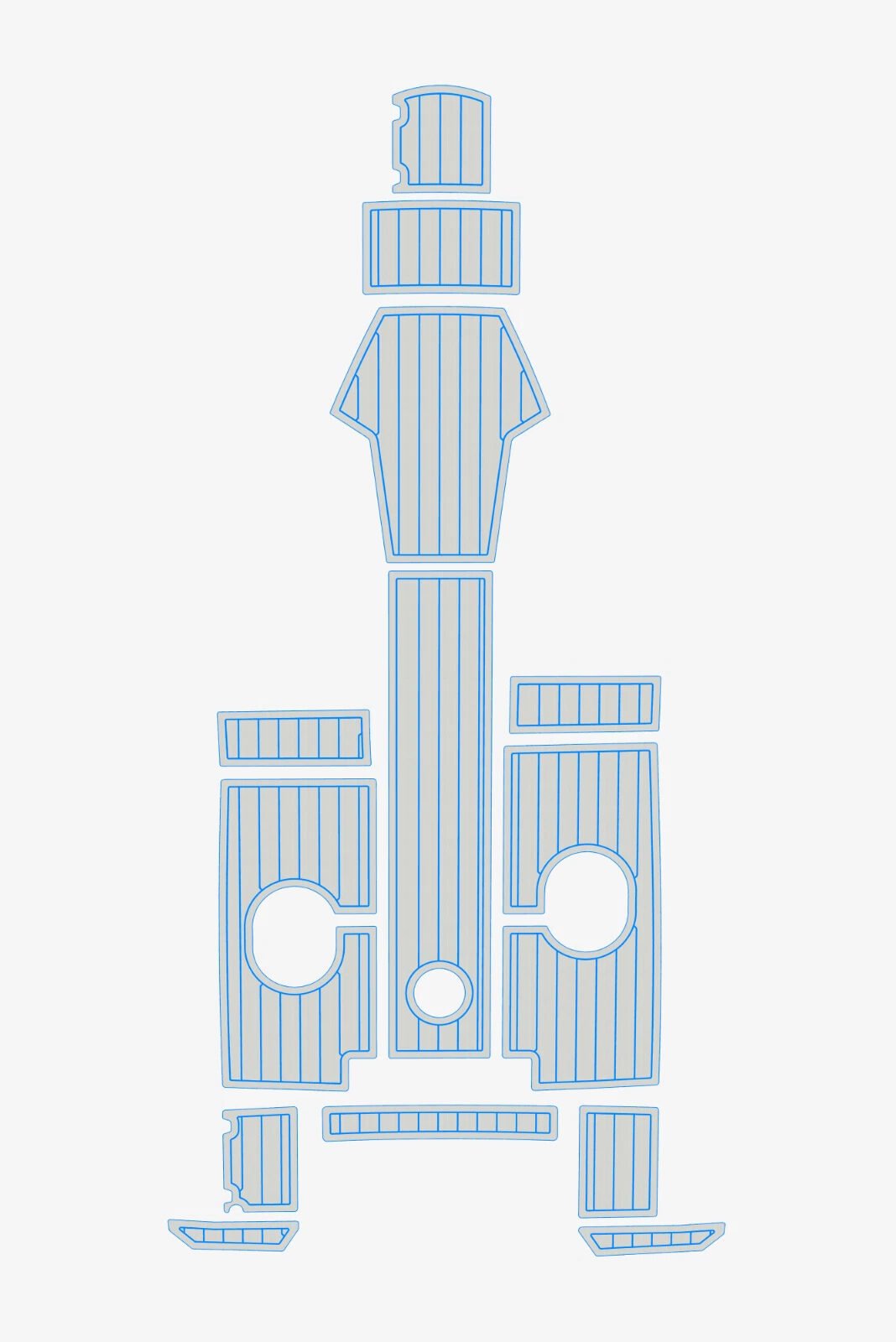 EVA foam Teak deck flooring 2021-2022 AMT 175 BR (16) 1 kit EVA foam Teak deck flooring 2021-2022 AMT 175 BR