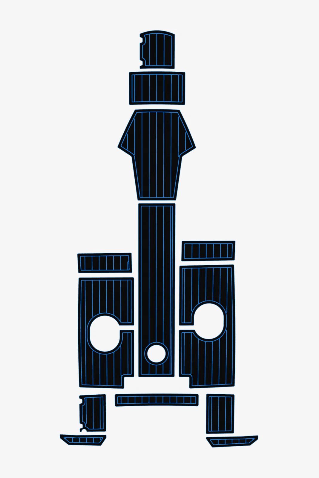 EVA foam Teak deck flooring 2021-2022 AMT 175 BR (4) 1 kit EVA foam Teak deck flooring 2021-2022 AMT 175 BR