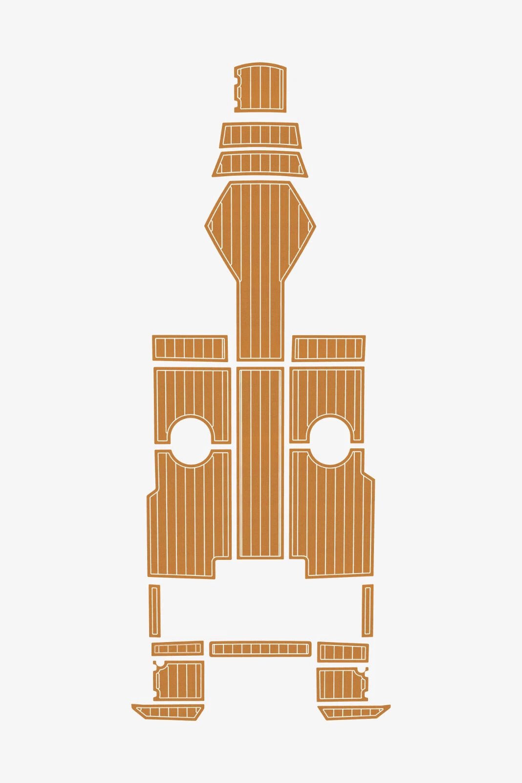 1 kit EVA foam Teak deck flooring 2022 AMT 190 BR