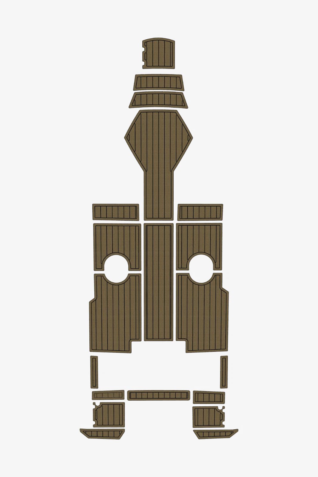 EVA foam Teak deck flooring 2022 AMT 190 BR (12) 1 kit EVA foam Teak deck flooring 2022 AMT 190 BR