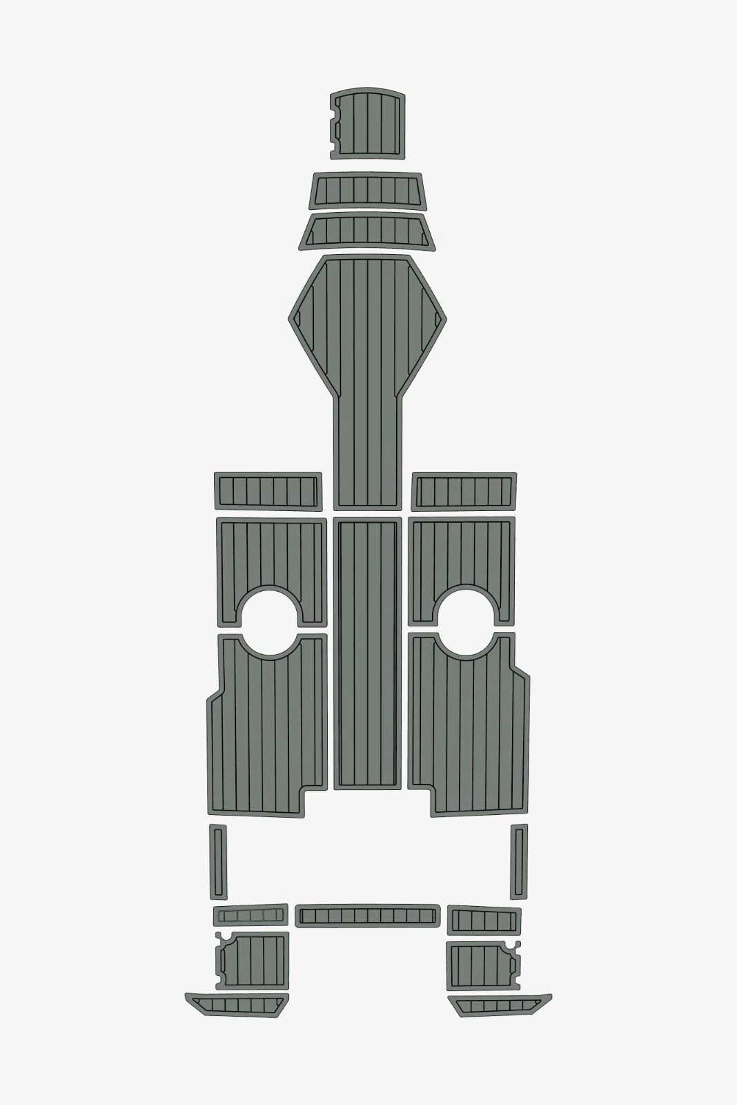 EVA foam Teak deck flooring 2022 AMT 190 BR (13) 1 kit EVA foam Teak deck flooring 2022 AMT 190 BR