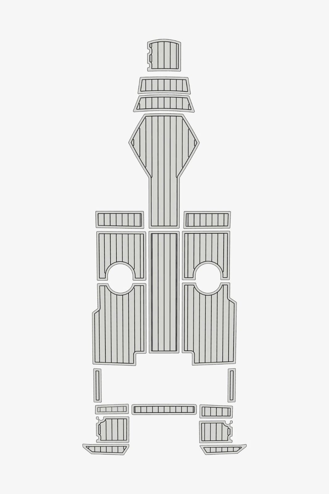 EVA foam Teak deck flooring 2022 AMT 190 BR (15) 1 kit EVA foam Teak deck flooring 2022 AMT 190 BR