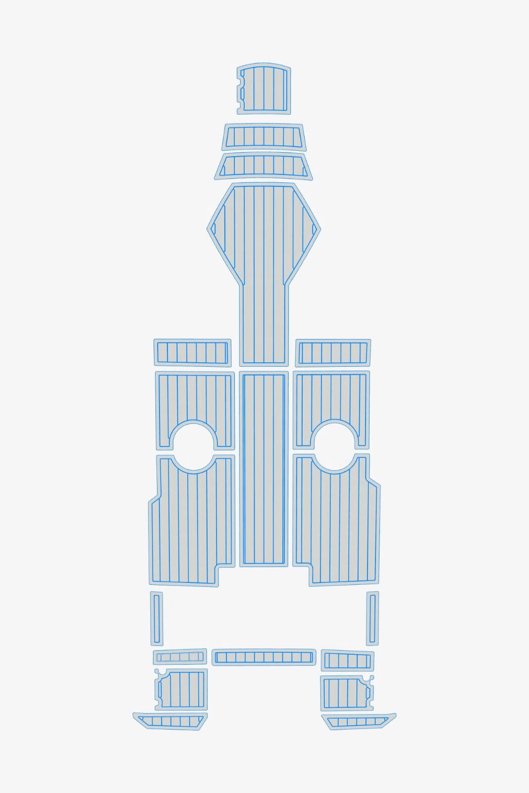 EVA foam Teak deck flooring 2022 AMT 190 BR (16) 1 kit EVA foam Teak deck flooring 2022 AMT 190 BR