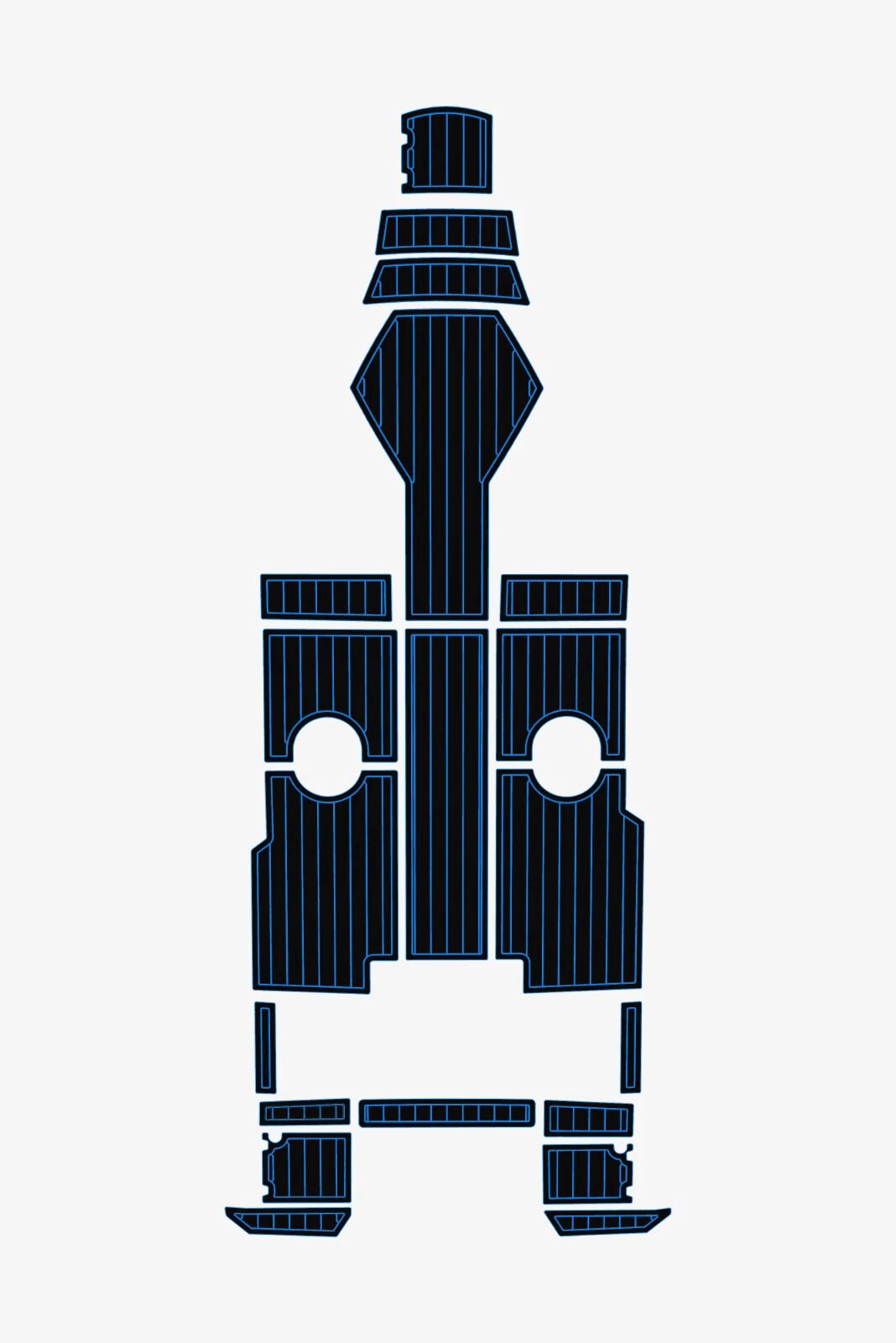 EVA foam Teak deck flooring 2022 AMT 190 BR (4) 1 kit EVA foam Teak deck flooring 2022 AMT 190 BR