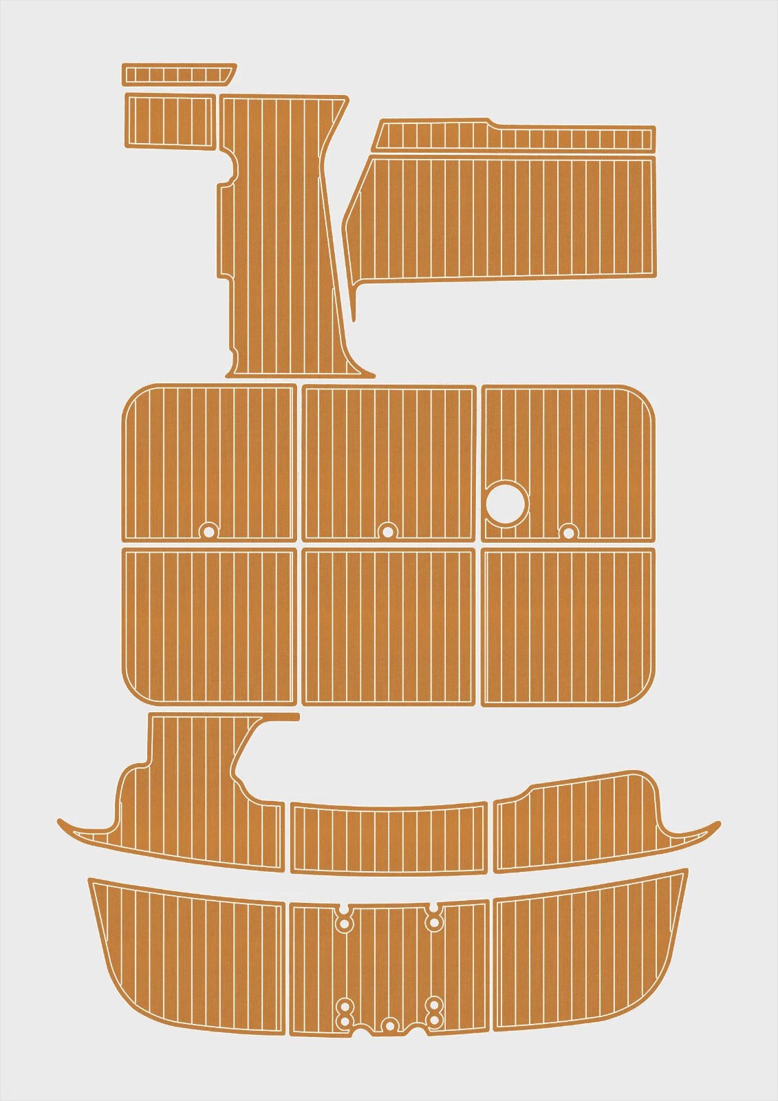 1 kit EVA foam boat flooring 1994-1999 Sea Ray 370 Sundancer