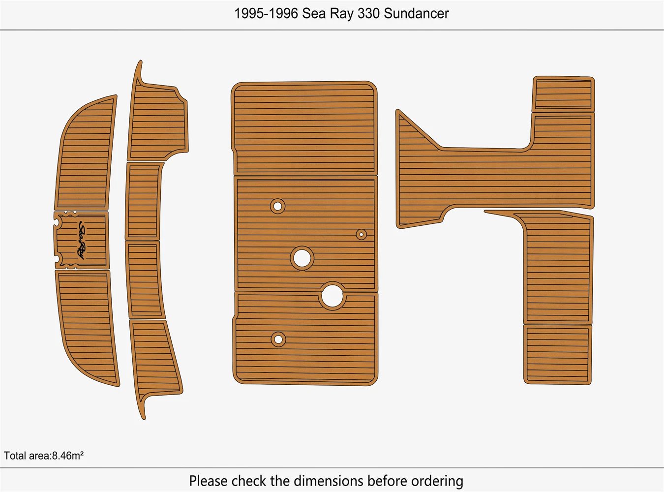 EVA foam boat flooring 1995-1996 sea ray 330 sundancer (1) 1 Kit EVA foam boat flooring 1995-1996 sea ray 330 sundancer