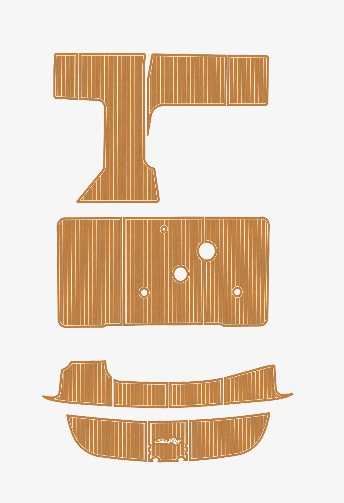 EVA foam boat flooring 1995-1996 sea ray 330 sundancer (4) 1 Kit EVA foam boat flooring 1995-1996 sea ray 330 sundancer