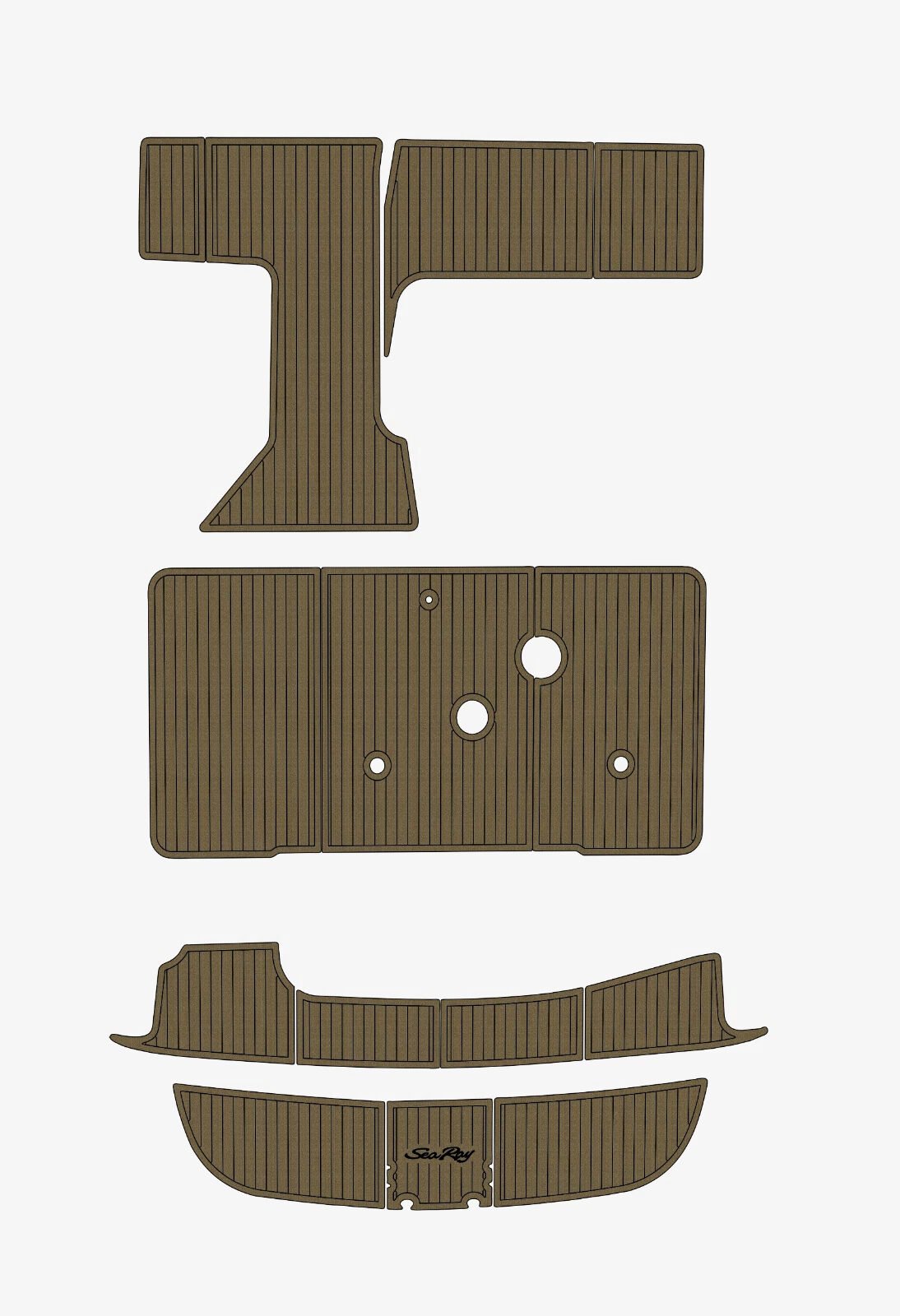 EVA foam boat flooring 1995-1996 sea ray 330 sundancer (5) 1 Kit EVA foam boat flooring 1995-1996 sea ray 330 sundancer