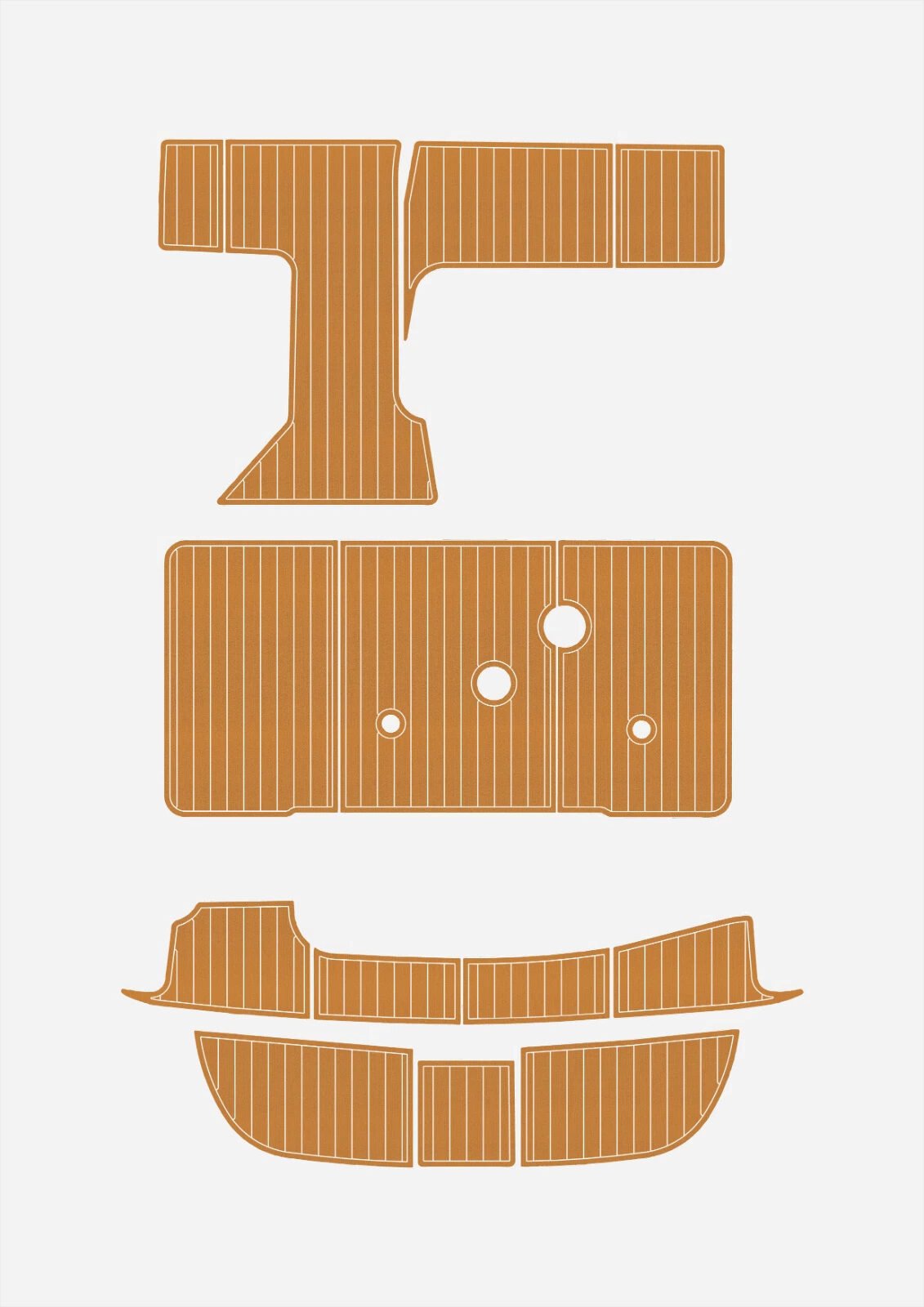 1 Kit EVA foam boat flooring 1997-1999 Sea Ray 330 sundancer