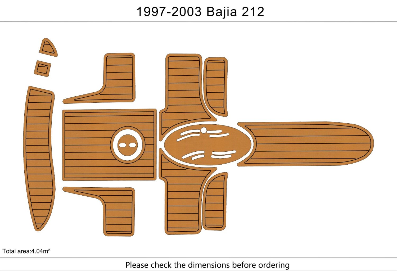 1 kit EVA foam boat flooring 1997-2003 baja 212