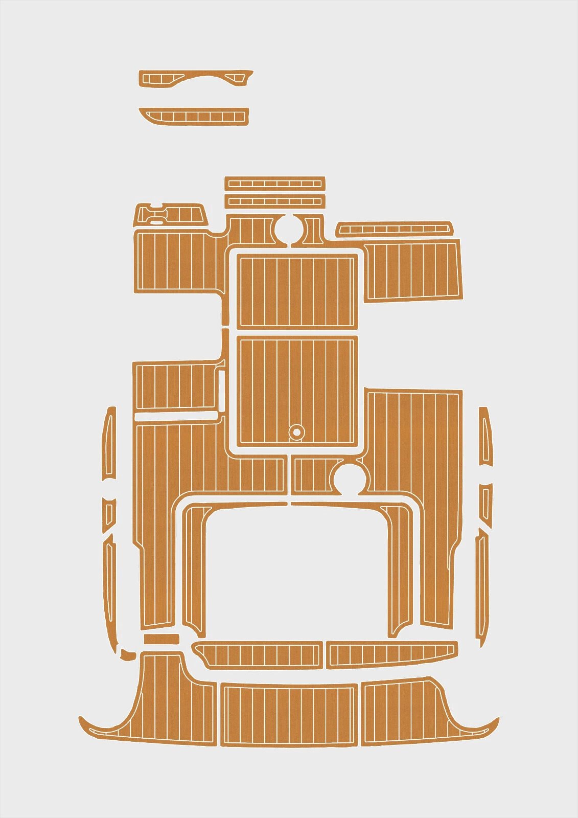 1 kit EVA foam boat flooring 1998-2002 SEA RAY 215 EC