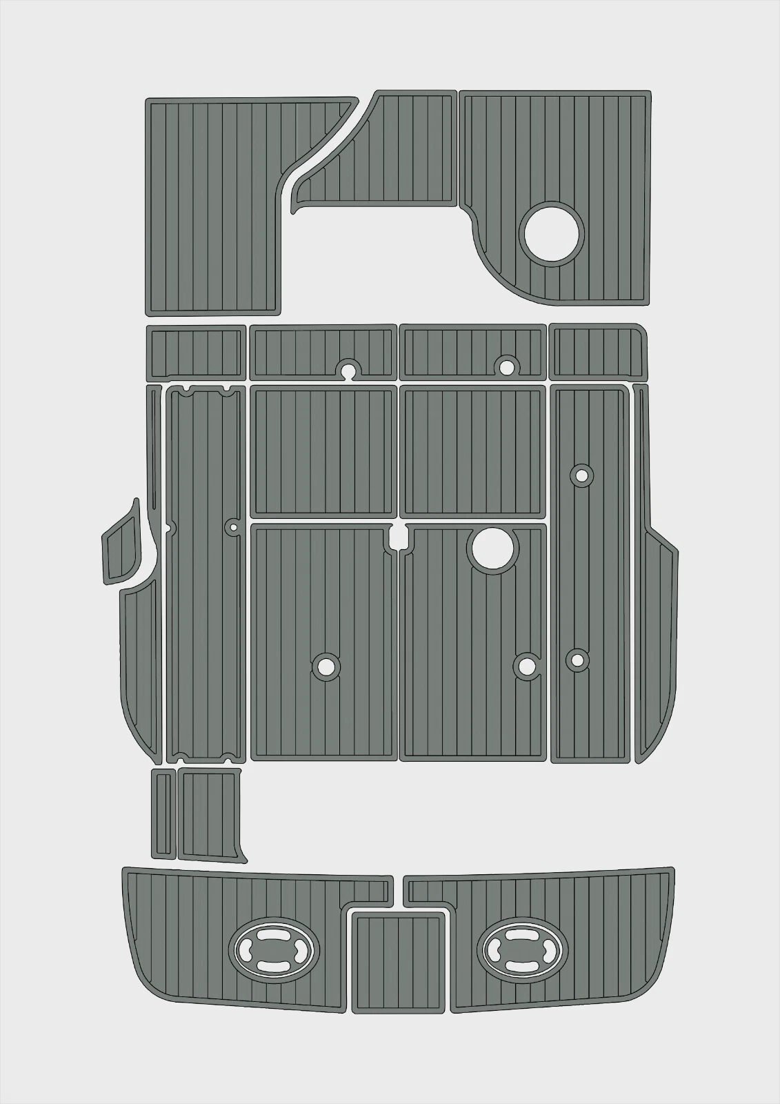 EVA foam boat flooring 1998-2003 Sea Ray 310 sundancer (6) 1 kit EVA foam boat flooring 1998-2003 Sea Ray 310 sundancer