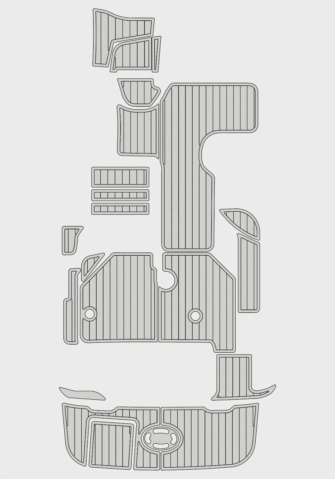 EVA foam boat flooring 1999-2001 Sea Ray 260 Sundancer (14) 1 Kit EVA foam boat flooring 1999-2001 Sea Ray 260 Sundancer