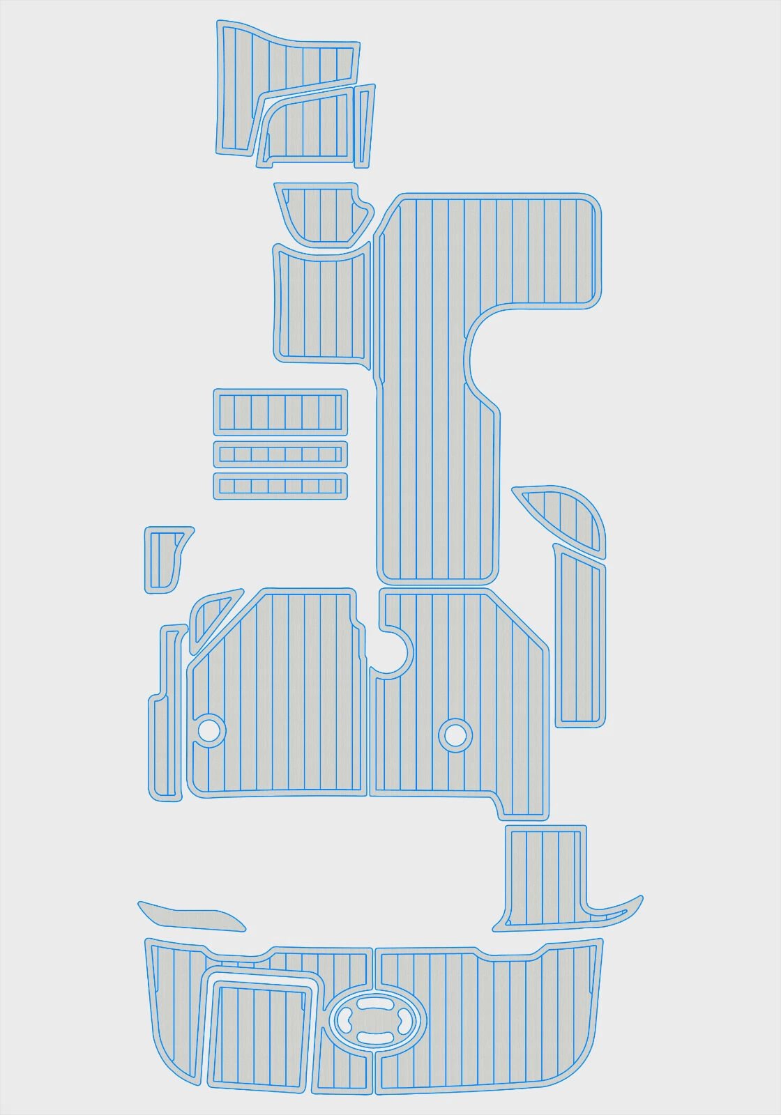 EVA foam boat flooring 1999-2001 Sea Ray 260 Sundancer (15) 1 Kit EVA foam boat flooring 1999-2001 Sea Ray 260 Sundancer