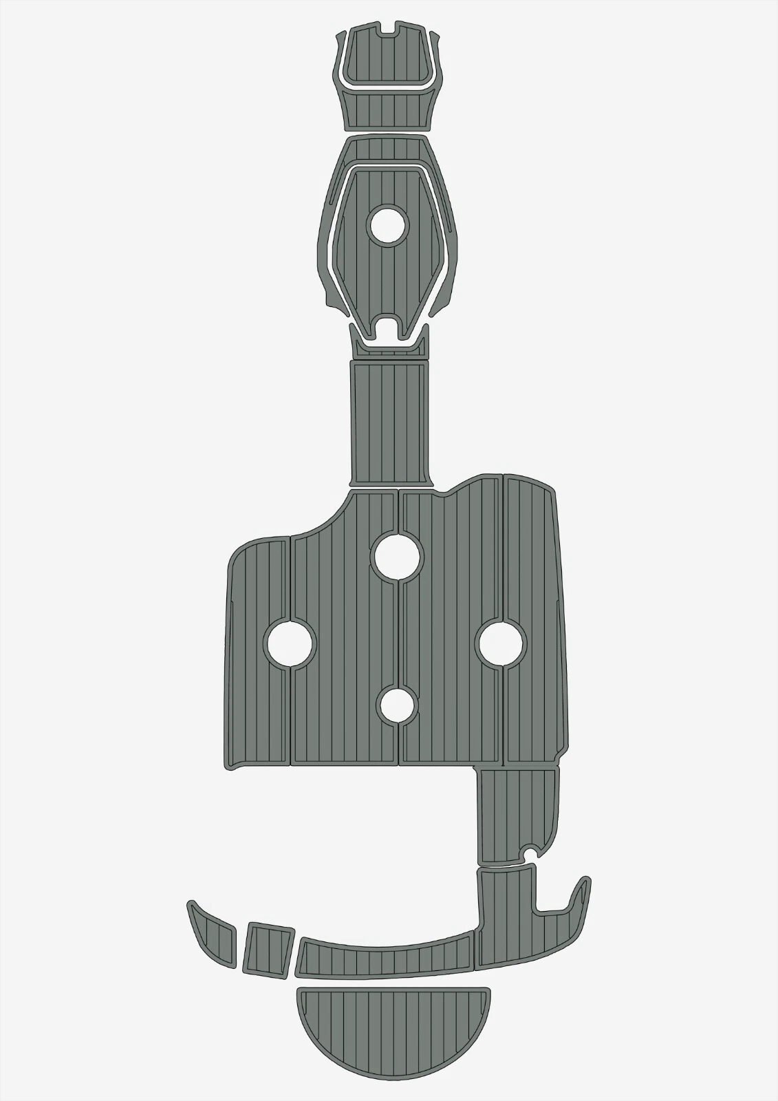 EVA foam boat flooring 1999-2002 Sea Ray 210 Sundeck (11) 1 Kit EVA foam boat flooring 1999-2002 Sea Ray 210 Sundeck