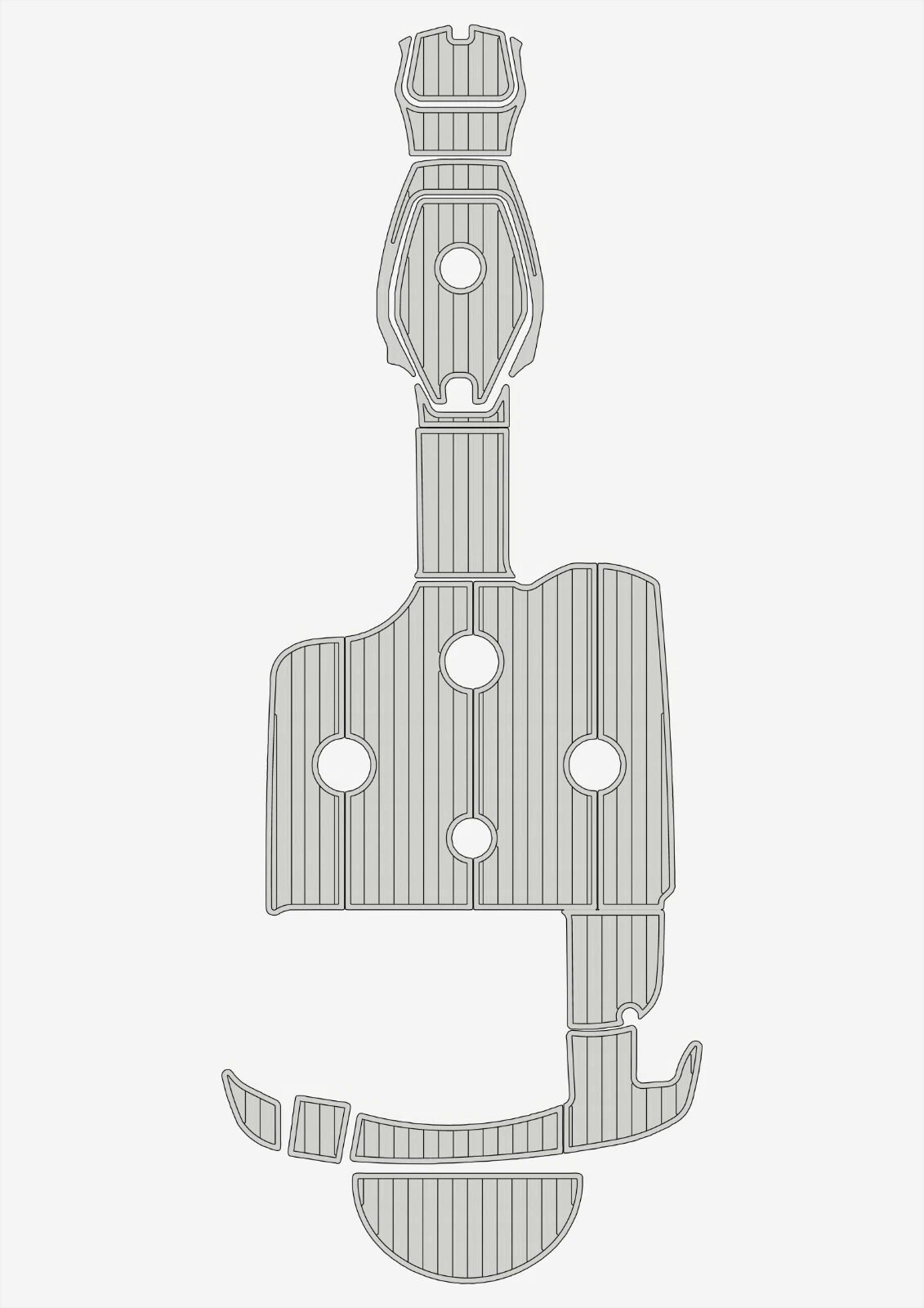 EVA foam boat flooring 1999-2002 Sea Ray 210 Sundeck (13) 1 Kit EVA foam boat flooring 1999-2002 Sea Ray 210 Sundeck