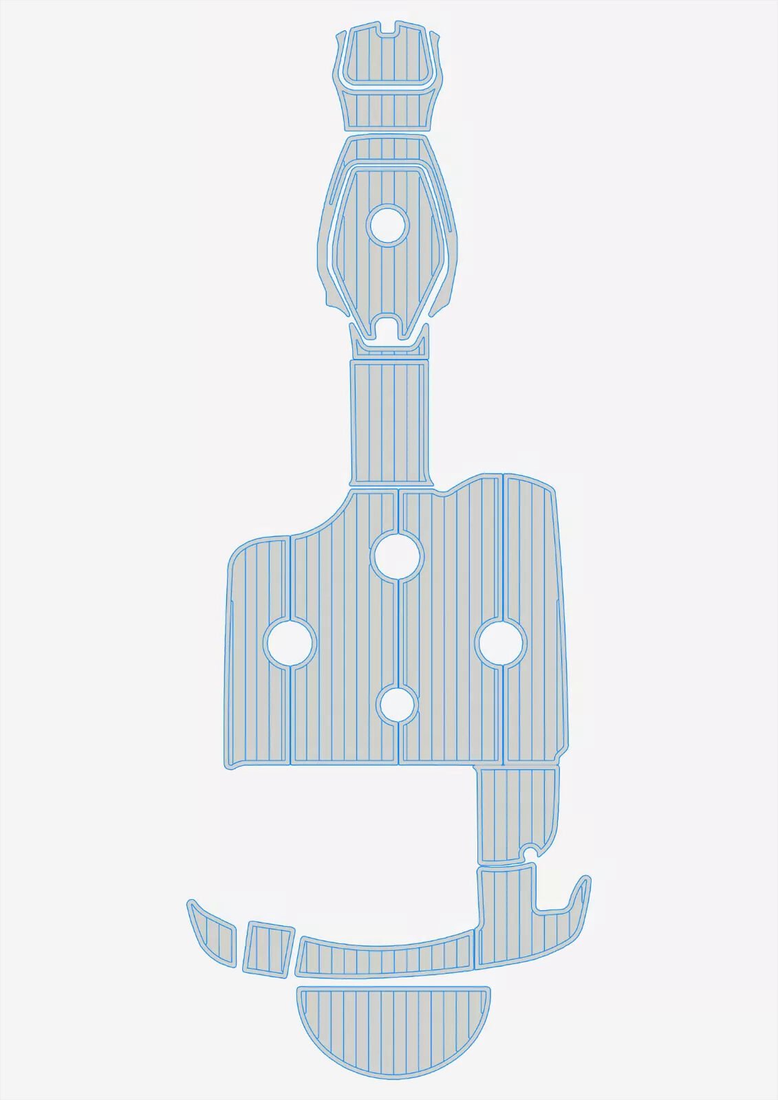 EVA foam boat flooring 1999-2002 Sea Ray 210 Sundeck (14) 1 Kit EVA foam boat flooring 1999-2002 Sea Ray 210 Sundeck