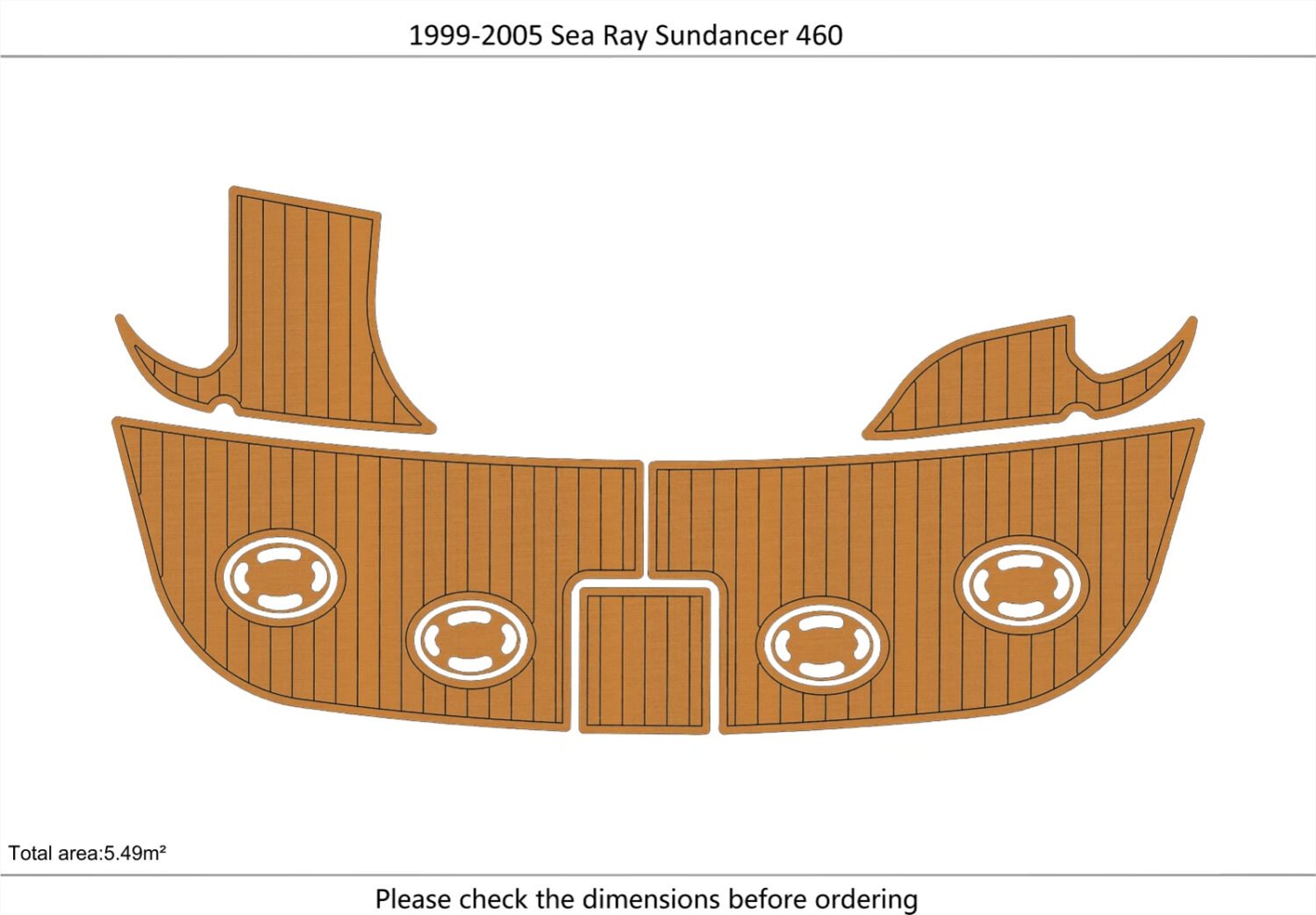 EVA foam boat flooring 1999-2005 Sea Ray Sundancer 460 (1) 1 Kit EVA foam boat flooring 1999-2005 Sea Ray Sundancer 460