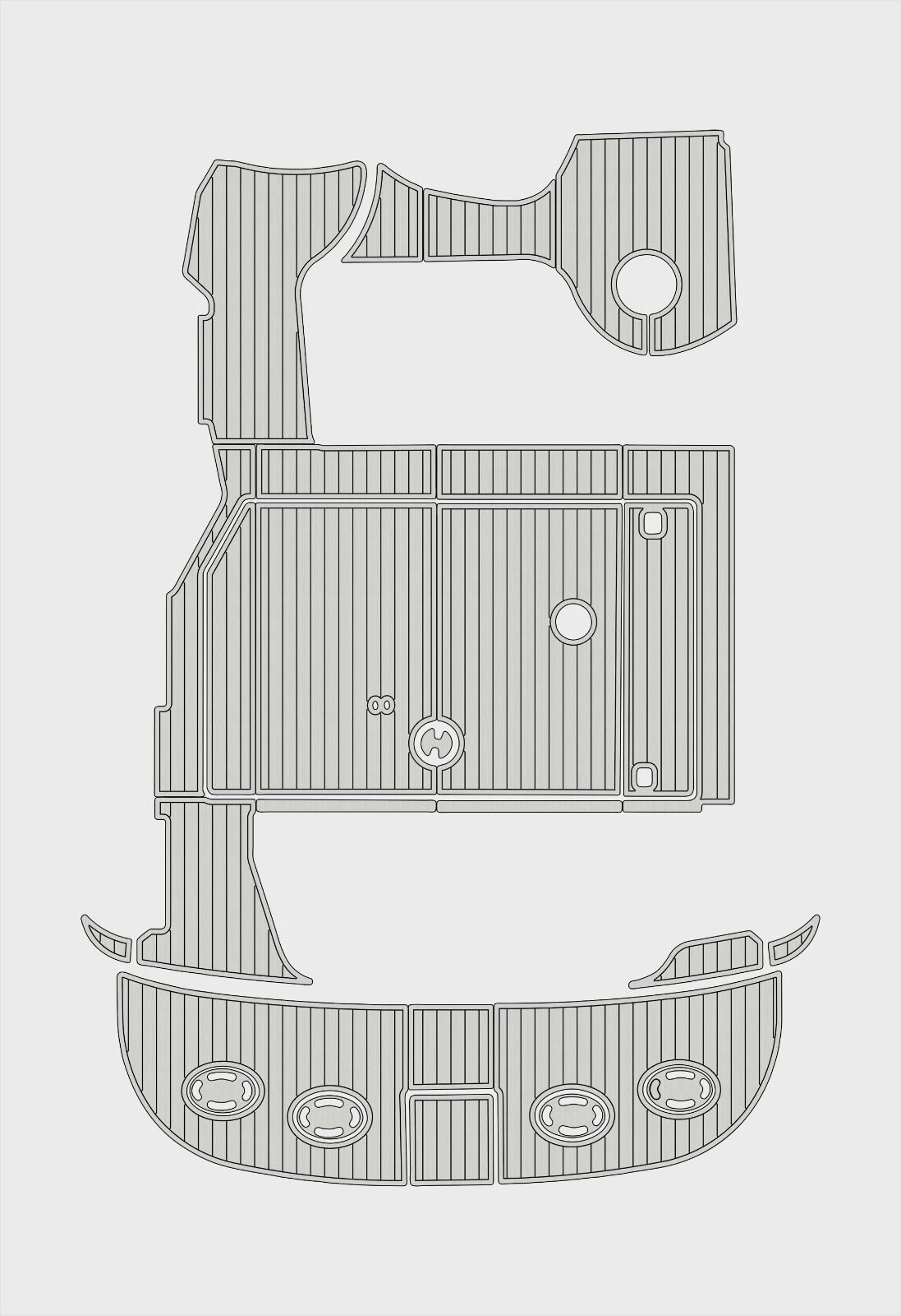 EVA foam boat flooring 2000-2003 Sea Ray 410 Sundancer (8) 1 kit EVA foam boat flooring 2000-2003 Sea Ray 410 Sundancer