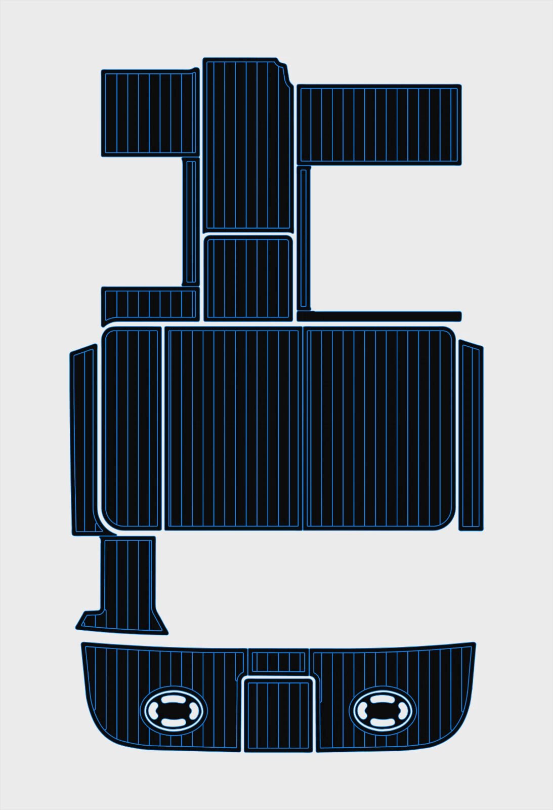 EVA foam boat flooring 2000-2009 Sea Ray 290 Amberjack (3) 1 Kit EVA foam boat flooring 2000-2009 Sea Ray 290 Amberjack