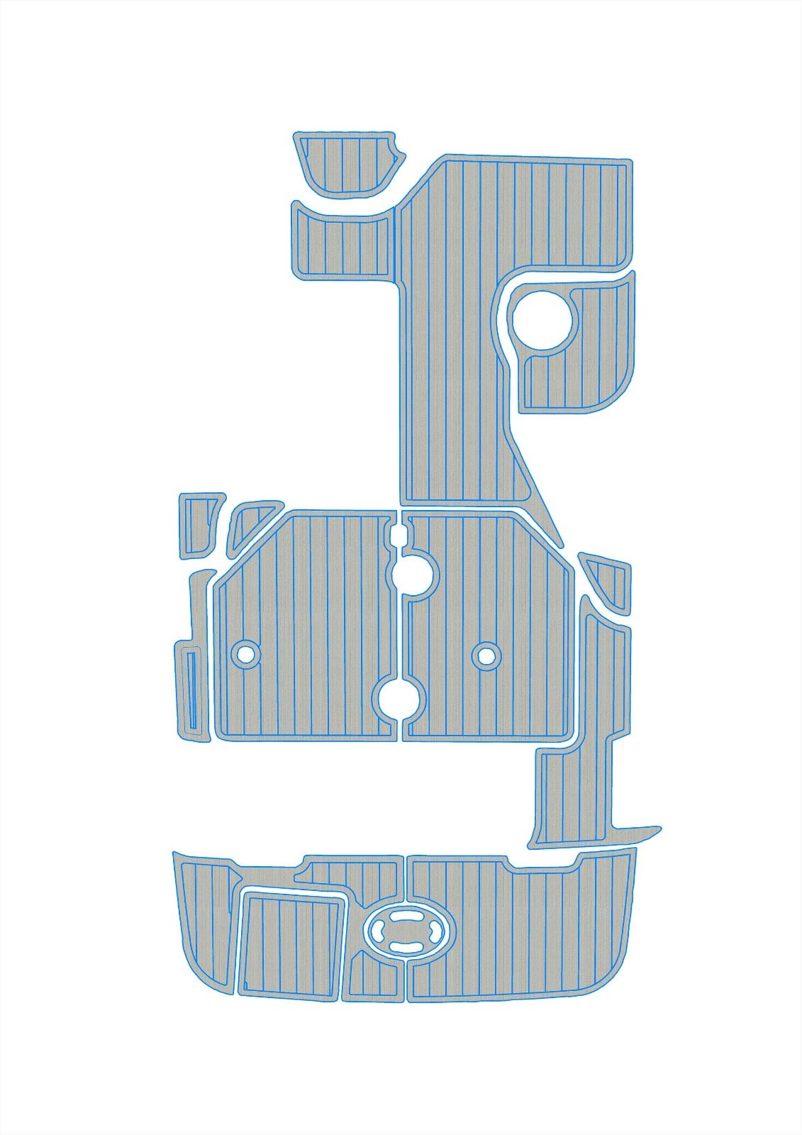 EVA foam boat flooring 2001-2004 Sea Ray 240 Sundancer (13) 1 Kit EVA foam boat flooring 2001-2004 Sea Ray 240 Sundancer